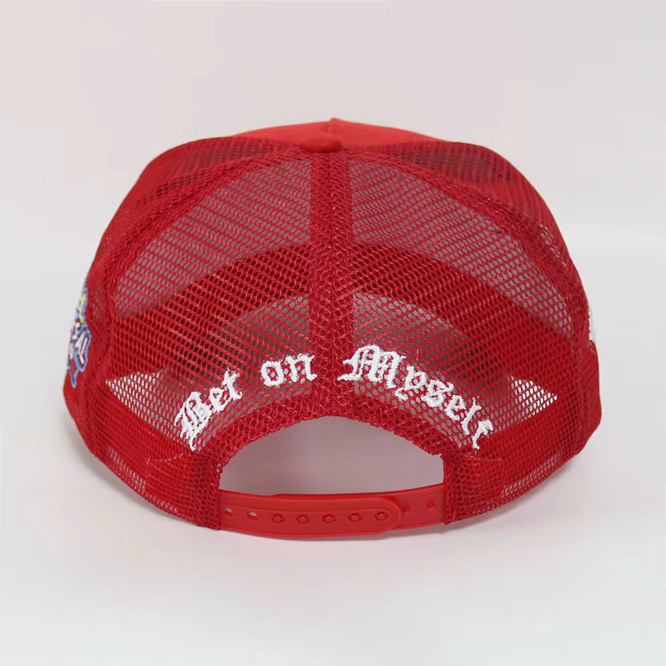 Candy Red Championship Suede Trucker
