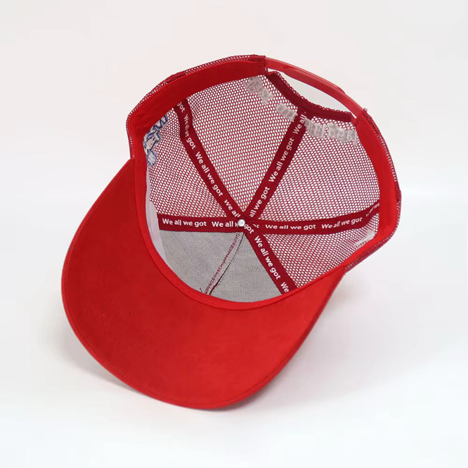 Candy Red Championship Suede Trucker
