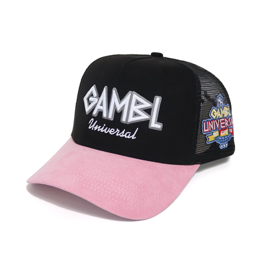 2 Tone Black and Pink SnapBack Trucker