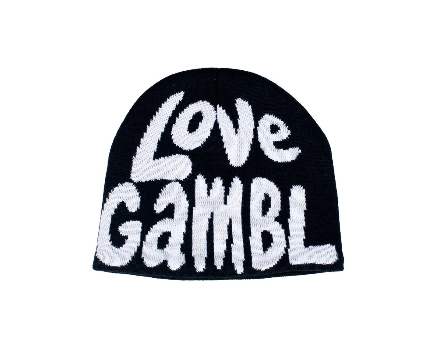Black Love Beanie - Satin lined