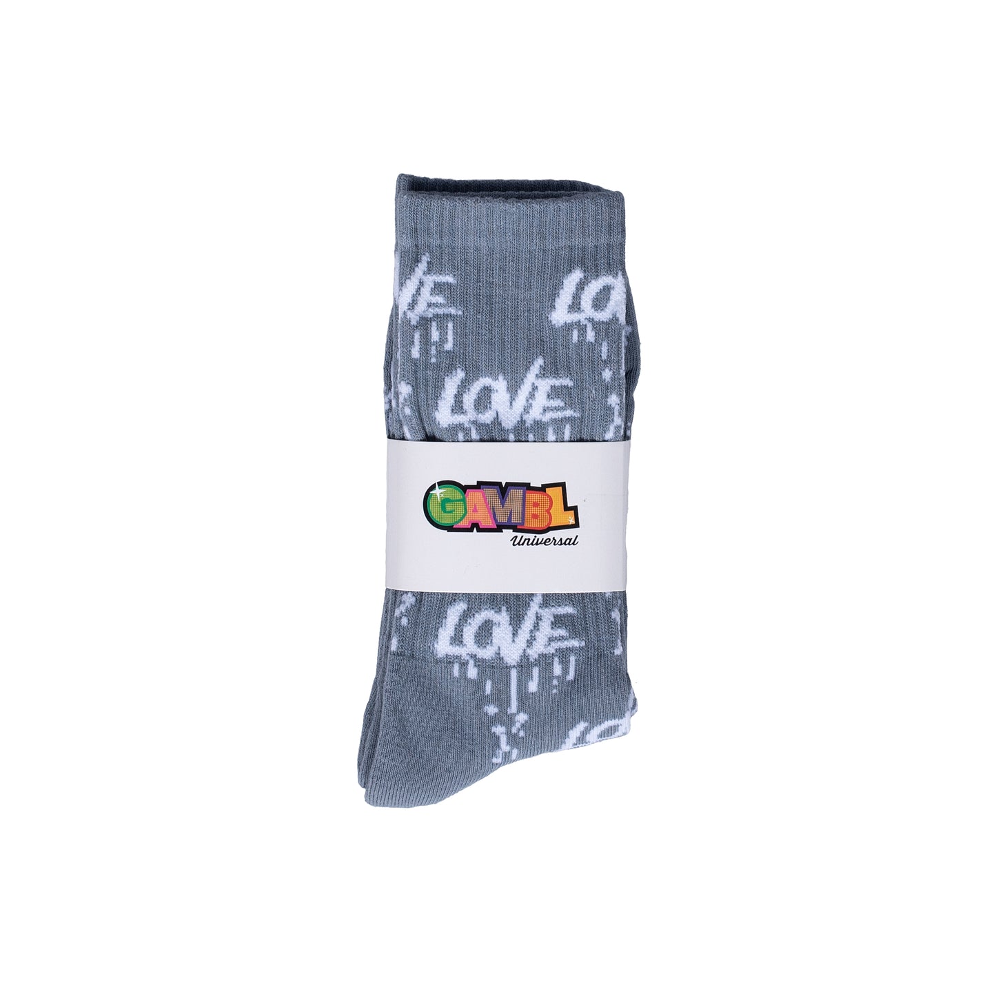 Gray Love Socks