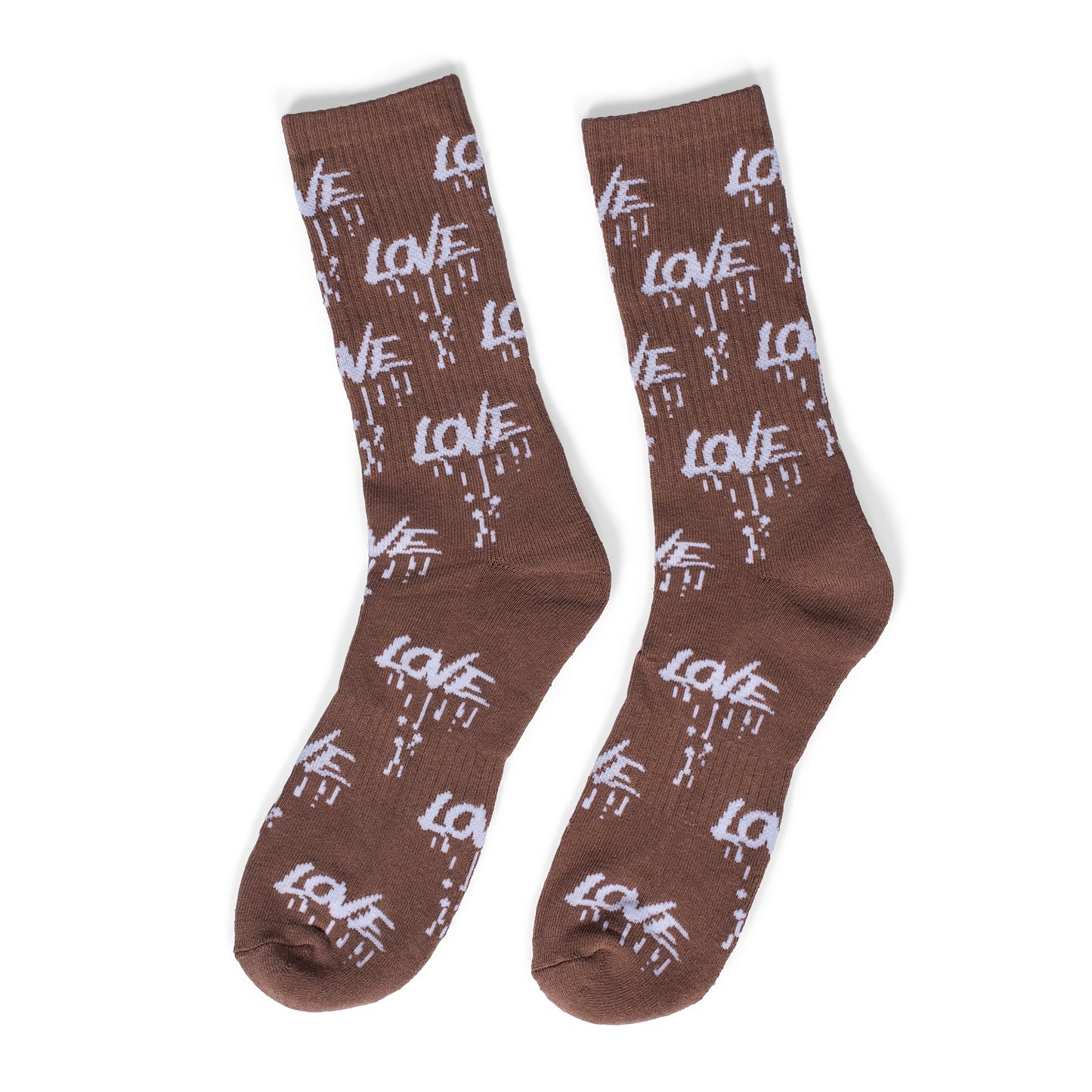 Brown Love Socks