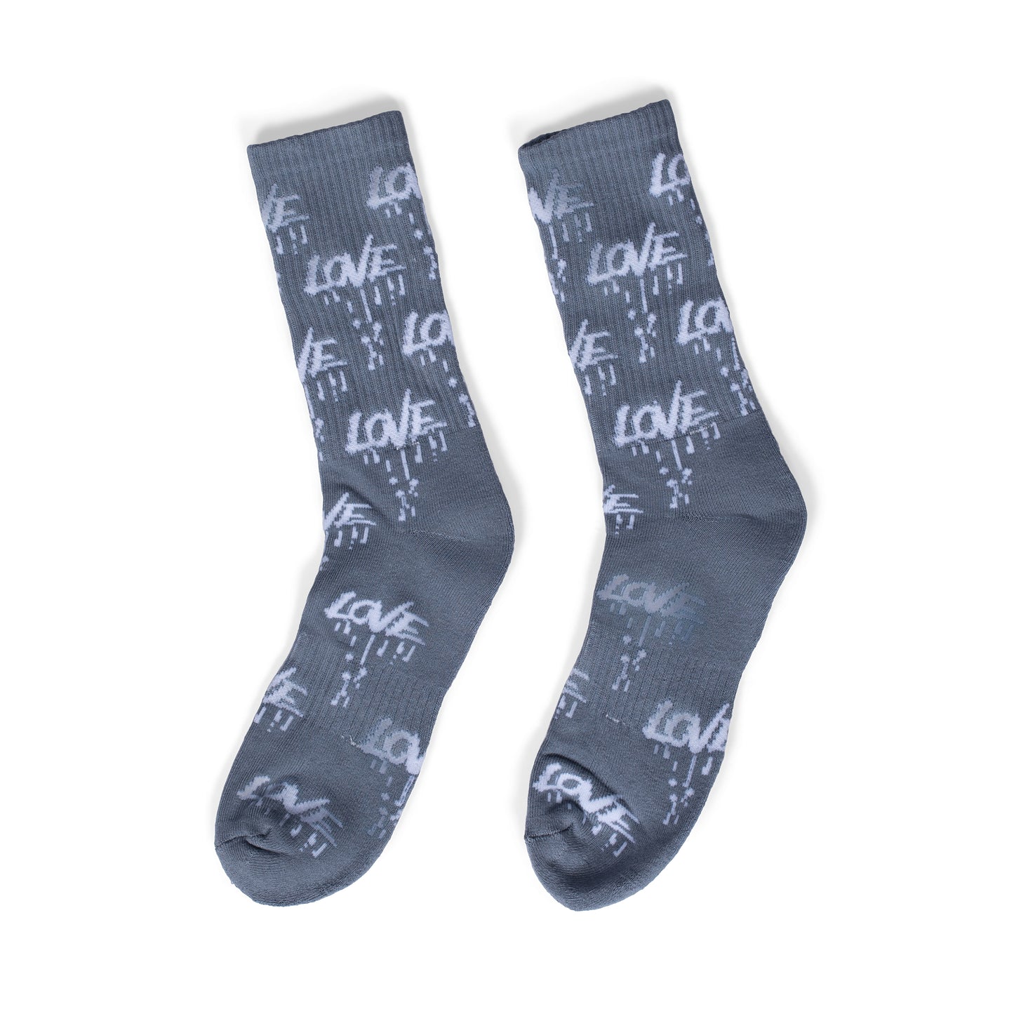 Gray Love Socks