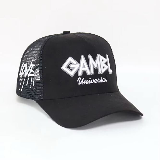 Jet Black Championship Suede Trucker
