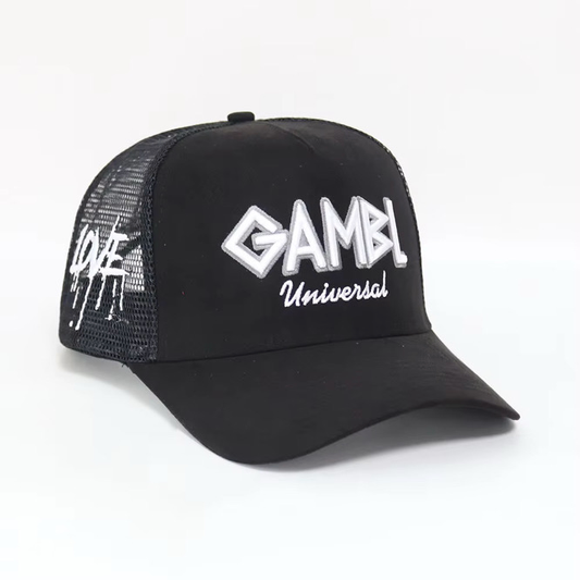 Jet Black Championship Suede Trucker