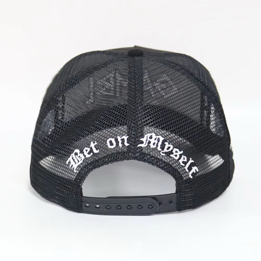 Jet Black Championship Suede Trucker