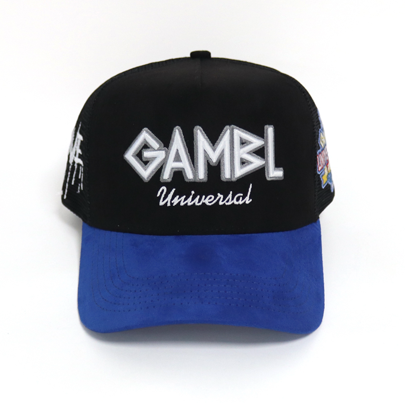 2 Tone Black and Blue SnapBack Trucker