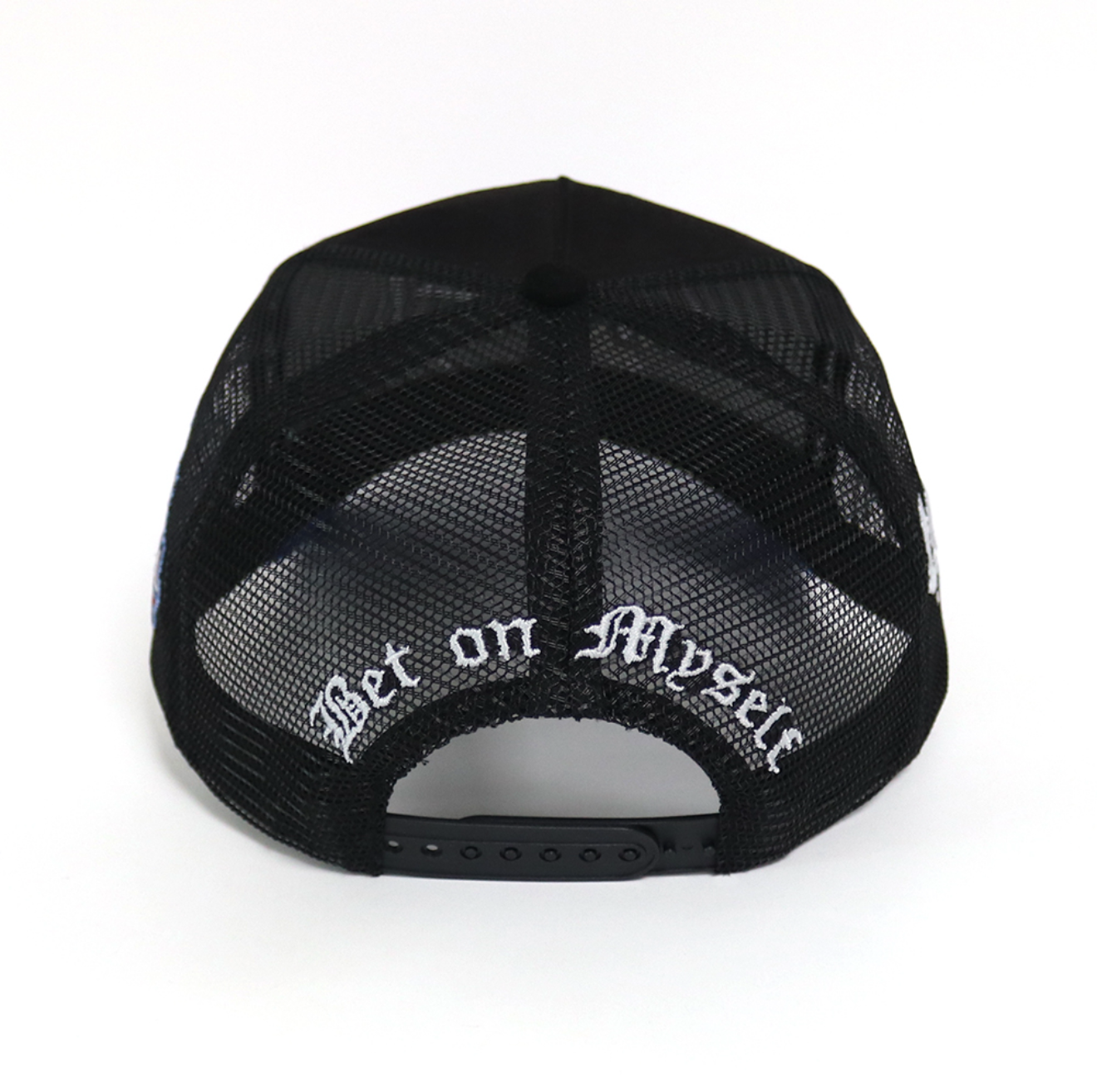 2 Tone Black and Blue SnapBack Trucker
