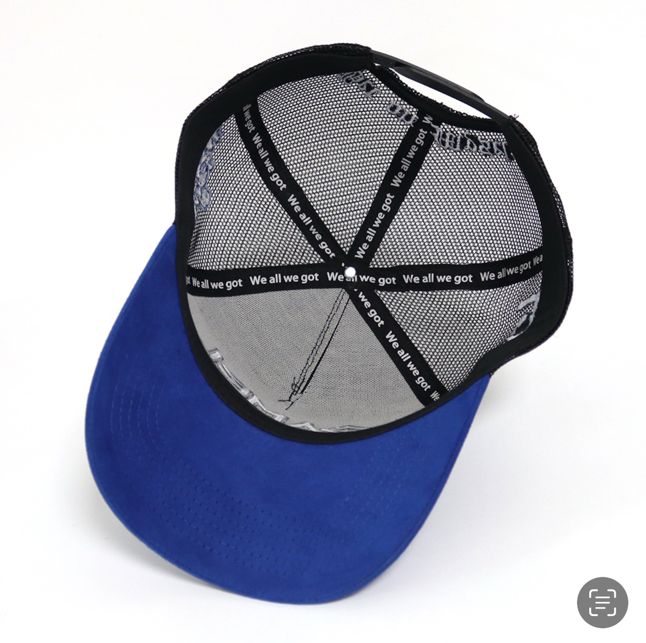 2 Tone Black and Blue SnapBack Trucker