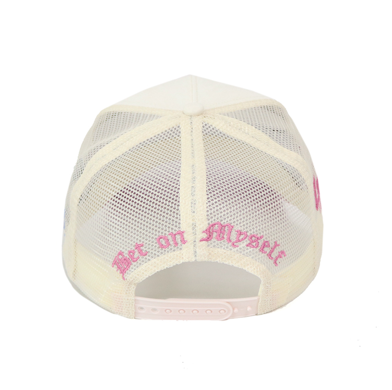 2 Tone White and Pink SnapBack Trucker