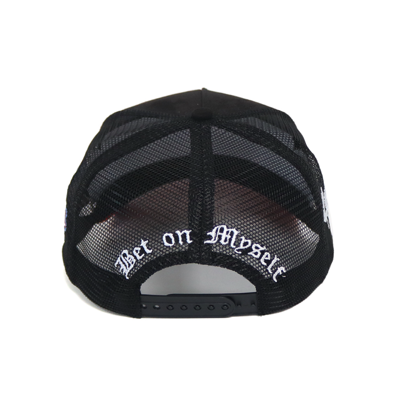 2 Tone Black and Red SnapBack Trucker