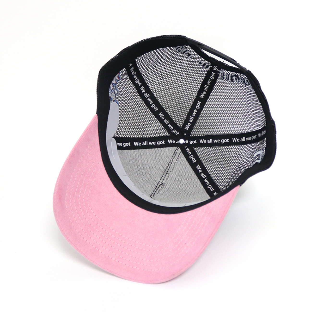 2 Tone Black and Pink SnapBack Trucker